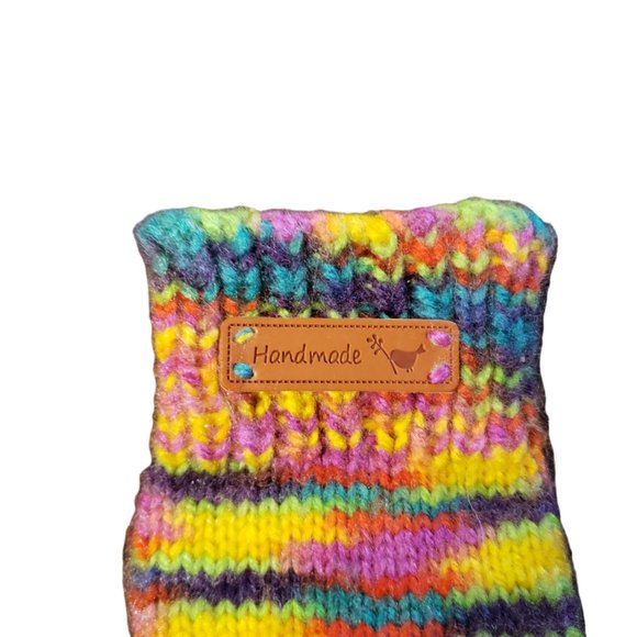 Handmade Rainbow Hat, Scarf and Mittens Set - Picture 8 of 10